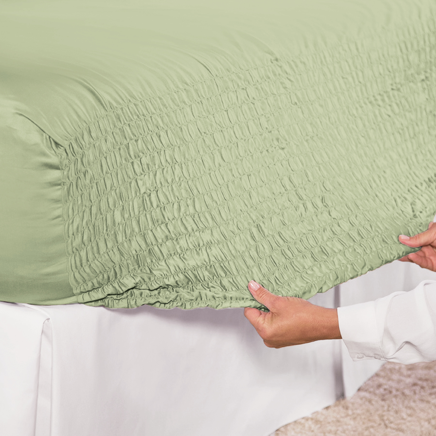 Collections Etc Bed Tite Soft Microfiber Sheet Set Includes Flat