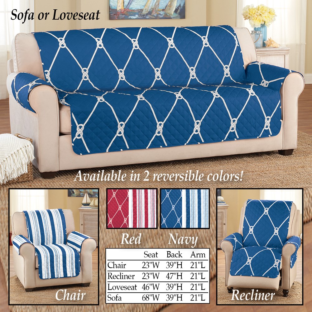 Reversible Nautical Rope Furniture Cover Protector Collections Etc.