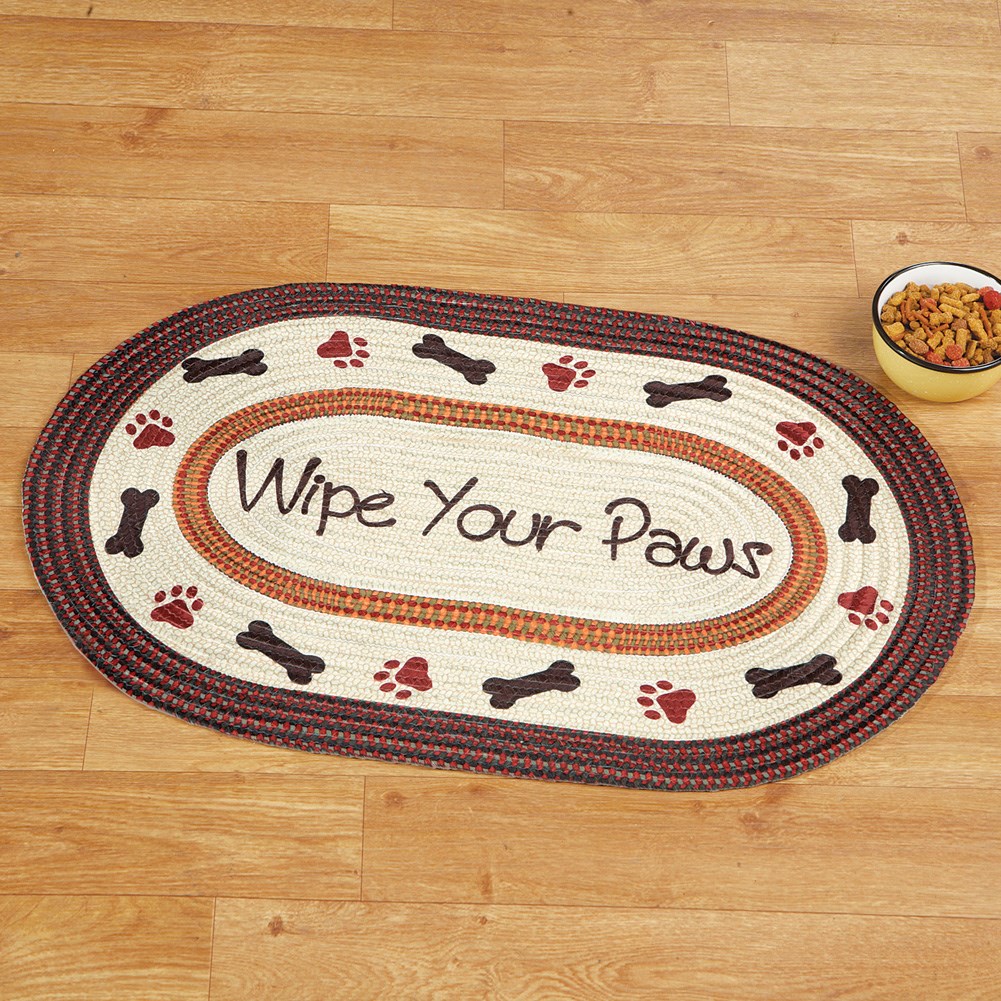 Wipe Your Paws Braided Rug | Collections Etc.