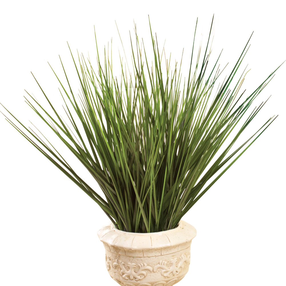 Faux Decorative Grass Bushes - Set of 3 1 X 1 X 24 Shades of Red