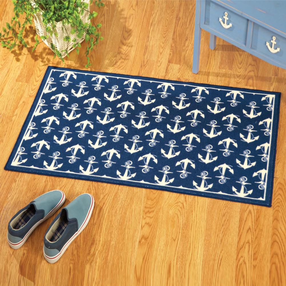 Nautical Nantucket Anchor Rug Collections Etc.