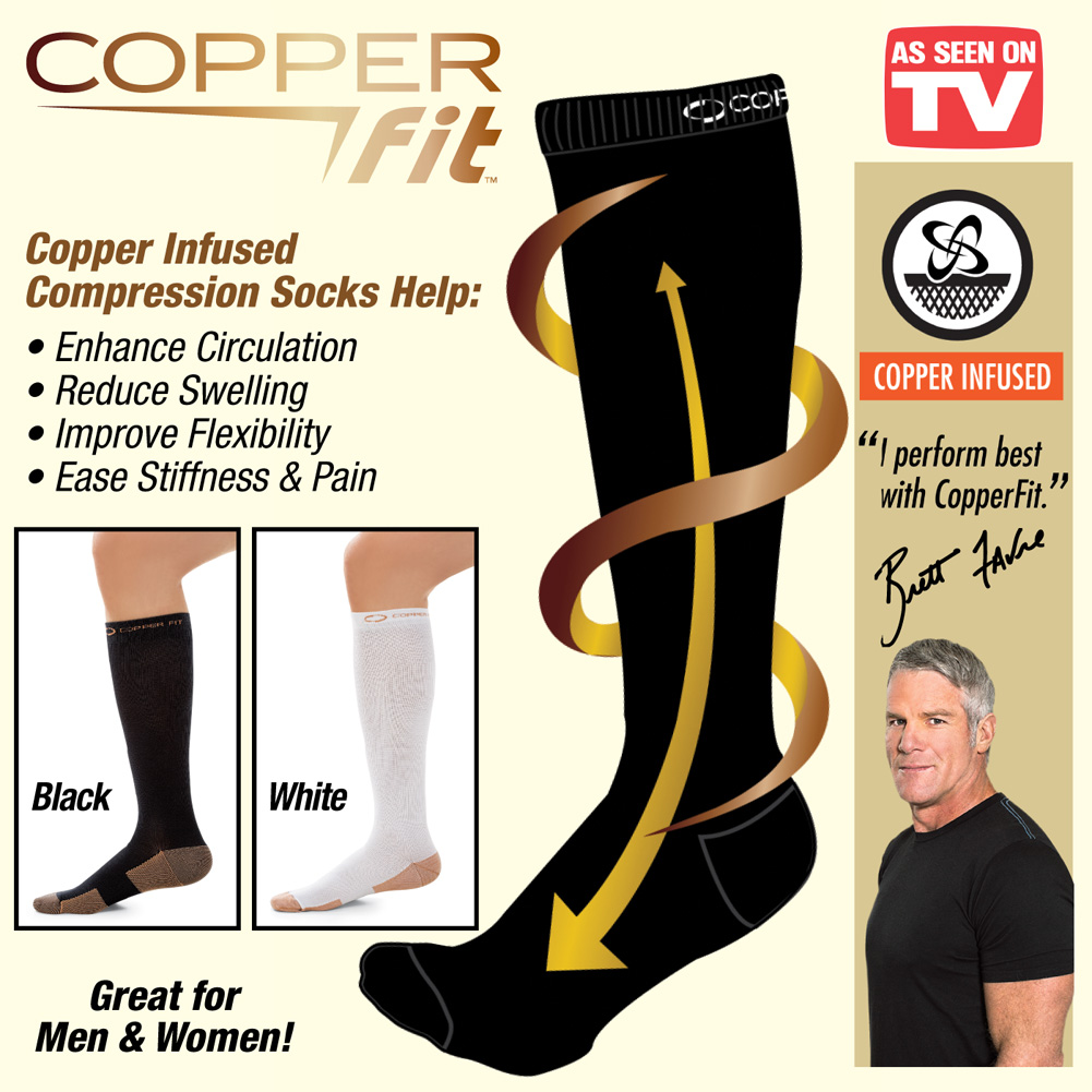 Copper infused compression socks Clearance