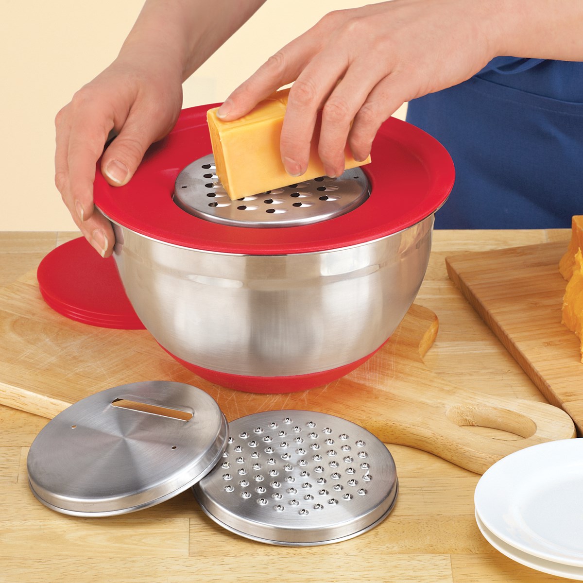 Stainless Mixing Bowl Grater Set Collections Etc.