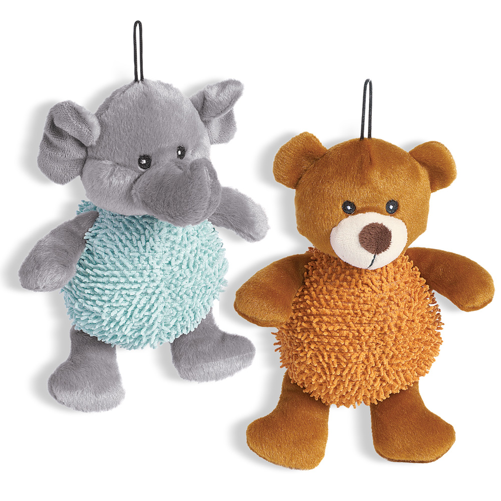 Giggling Dog Toys - Set of 2 NO SIZE Brown