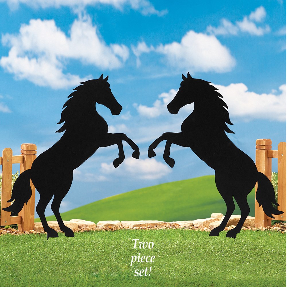 Silhouette Horse Garden Stakes Set of 2 Collections Etc.