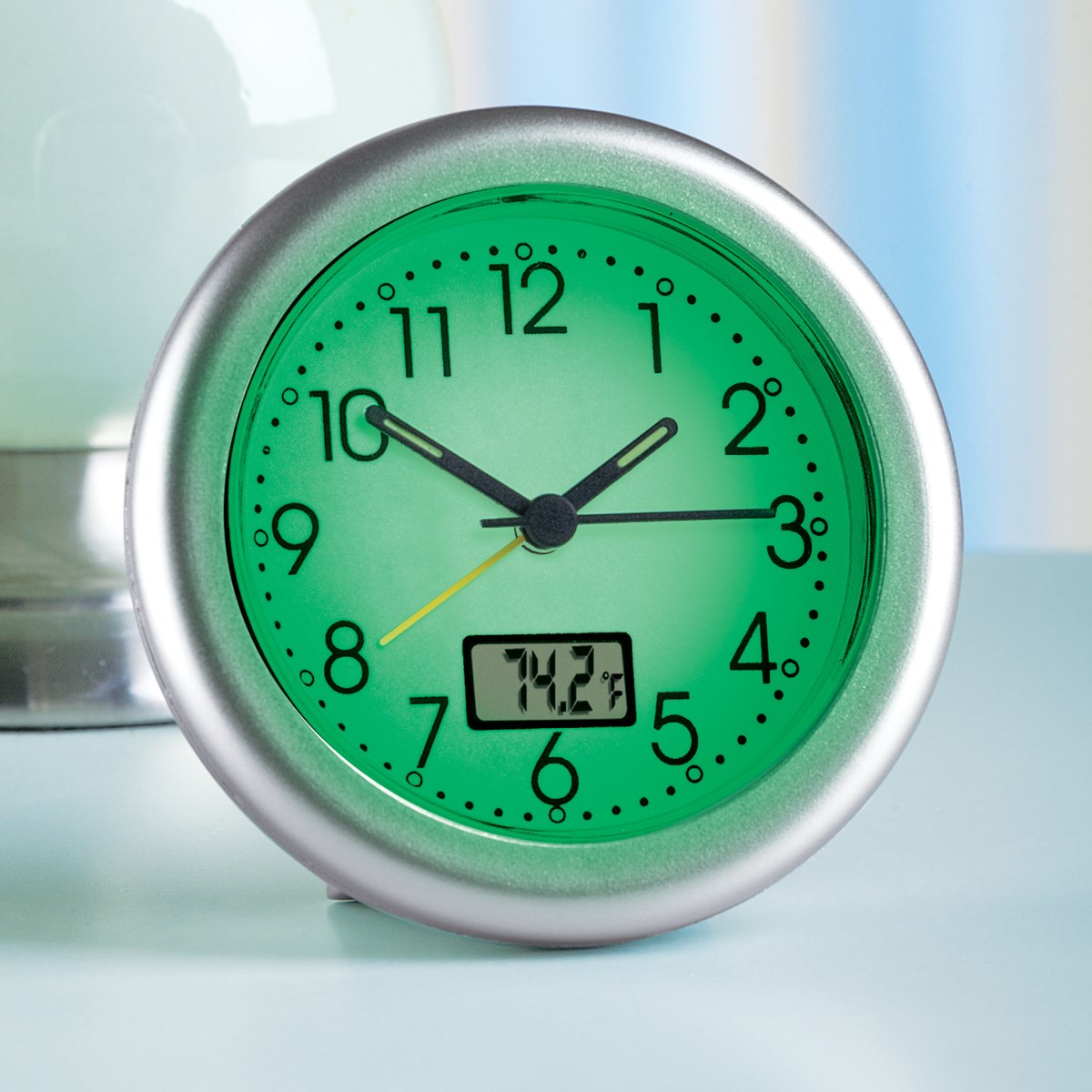 Glow in Dark Alarm Clock and Thermometer Collections Etc.