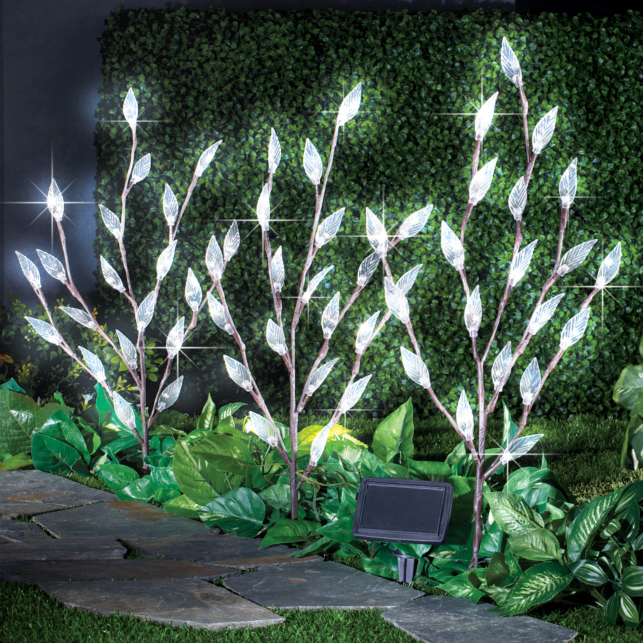 Luces solares de jardín Leaf Branch - Juego de 3 - Imagen 8 de 9