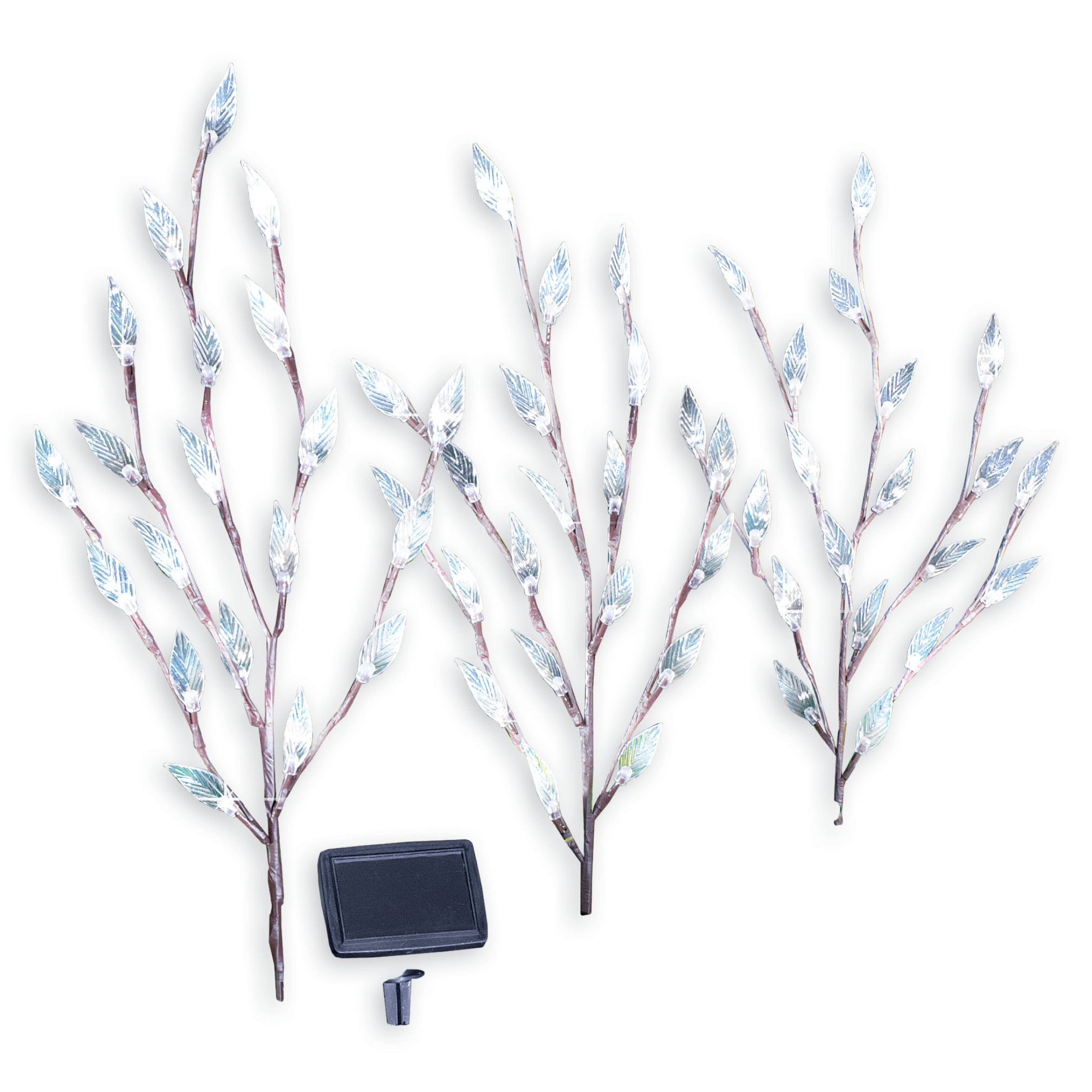 Luces solares de jardín Leaf Branch - Juego de 3 - Imagen 7 de 9