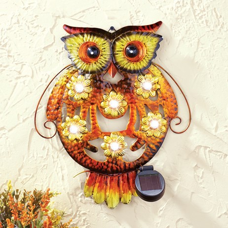 Sunflower Owl Solar Outdoor Wall Decor Collections Etc - Outdoor Wall Decor Sunflower Sunflower Owl Solar Outdoor Wall Decor Collections Etc - Outdoor Wall Decor Sunflower