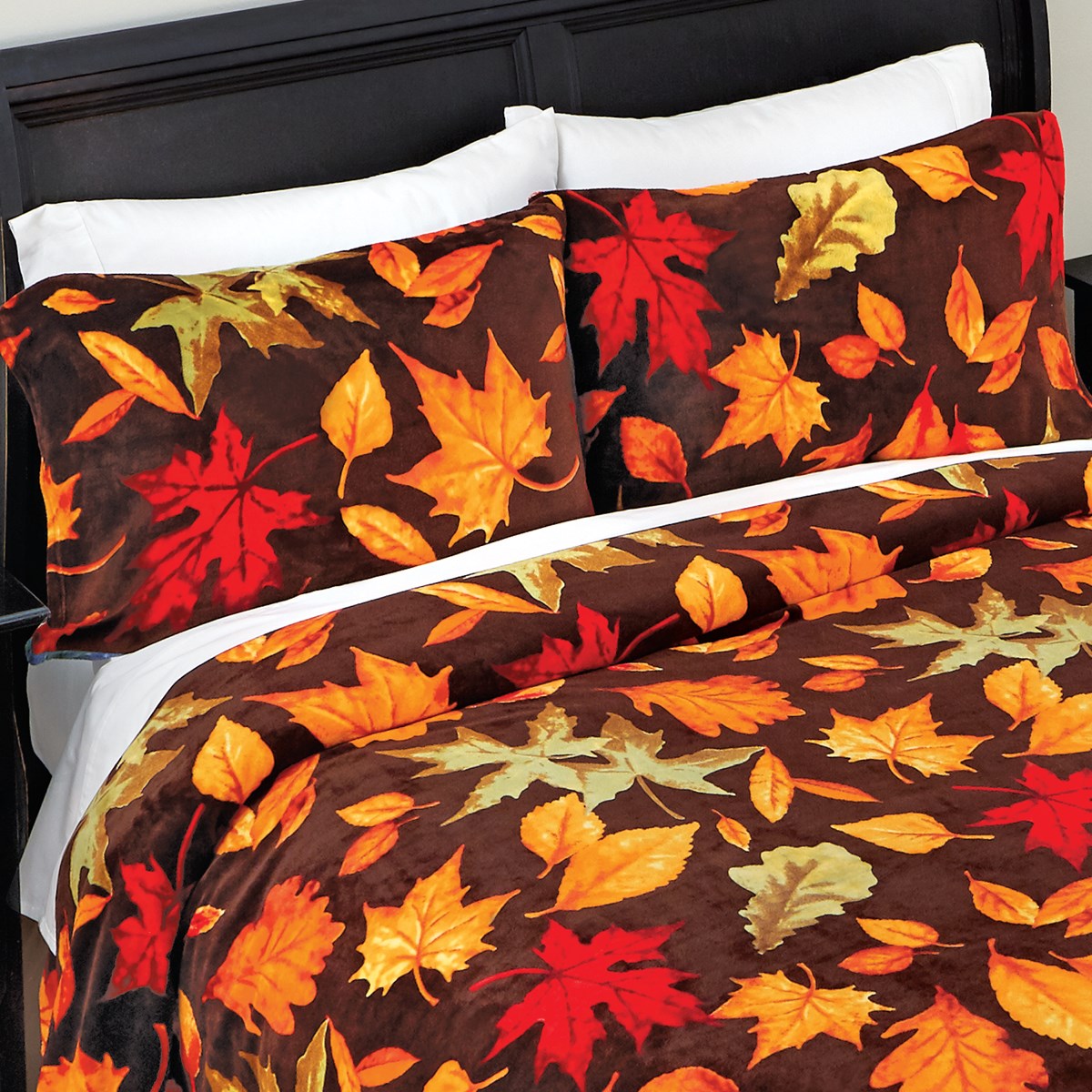 Fall & Winter Reversible Fleece Pillow Sham Collections Etc.