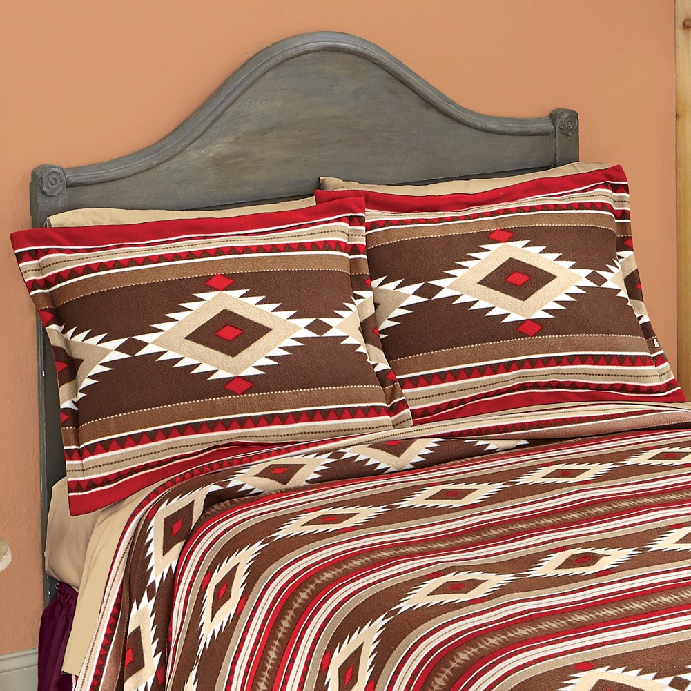 Navajo Aztec Fleece Pillow Sham Collections Etc.