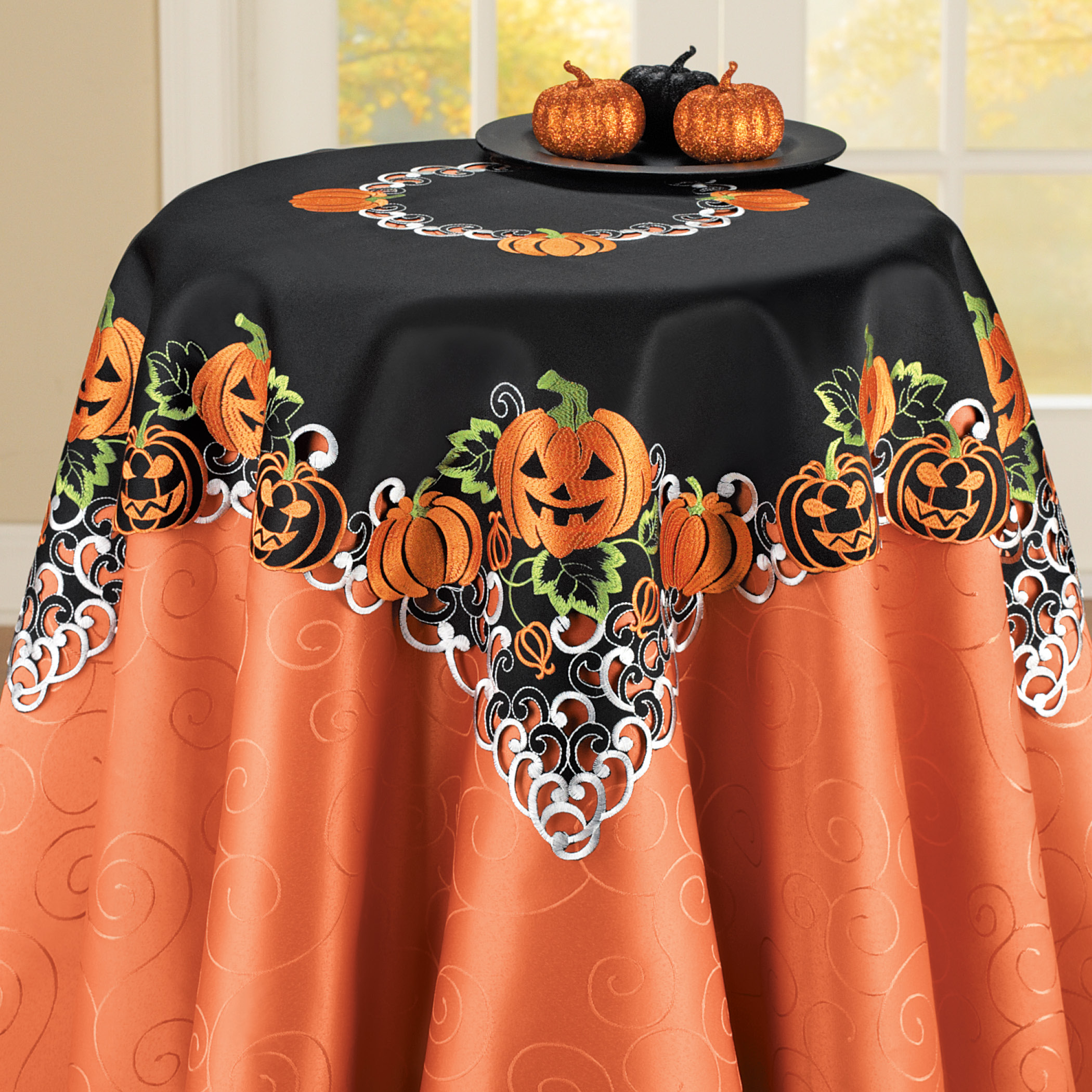 Cute Halloween White Cat in Pumpkin Table Cloth Runner Coffee Mat for Wedding Party Banquet Decoration 13 x 70 inches ALAZA Table Runner Home Decor Cute Halloween White Cat in Pumpkin Table Cloth Runner Coffee Mat for Wedding Party Banquet Decoration 13 x 70 inches ALAZA Table Runner Home Decor