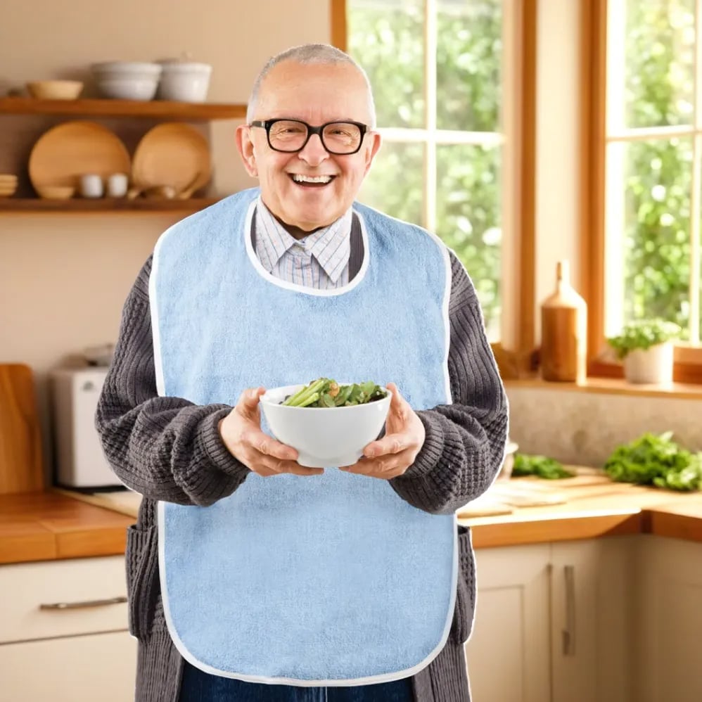 Washable Cotton Terry Full Coverage Bibs - 3 Pack - Bild 8 von 37