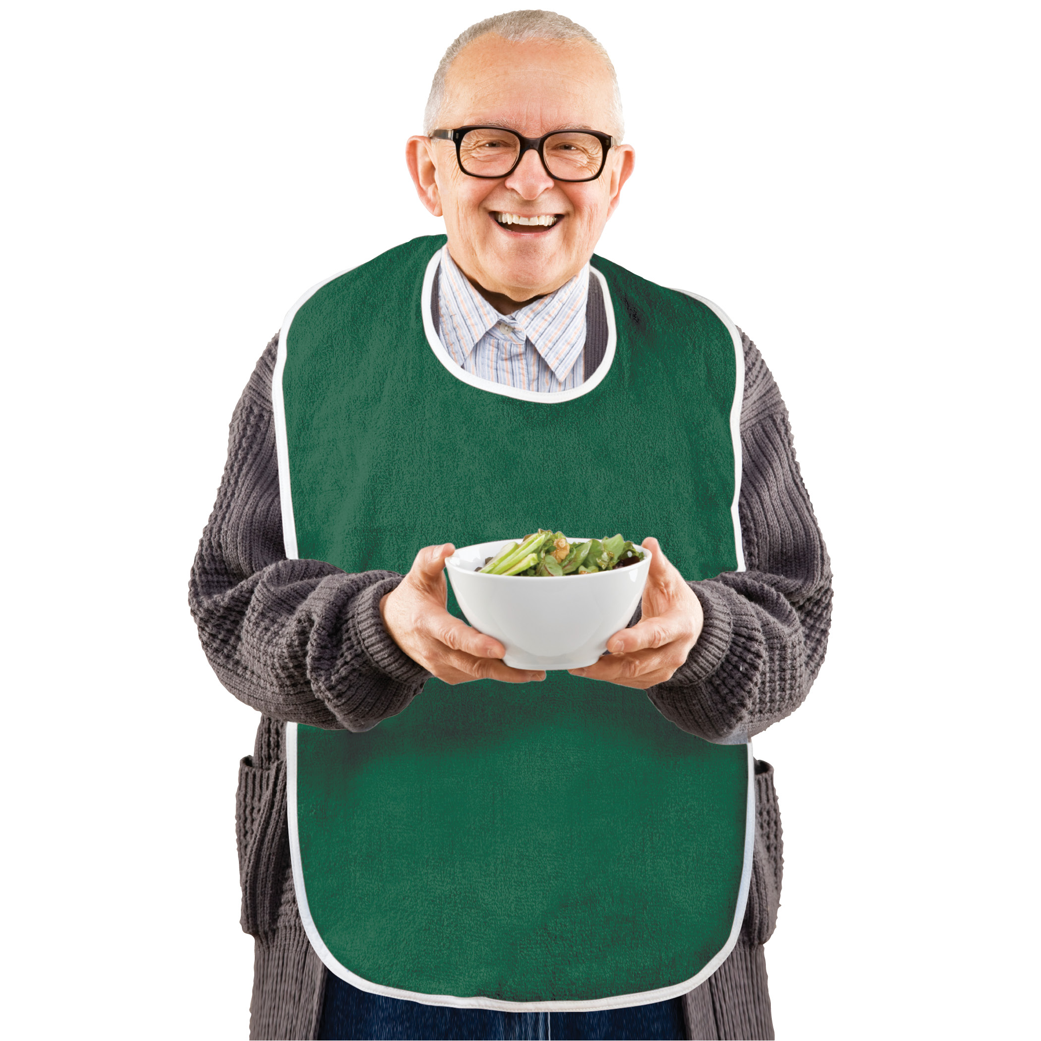 Washable Cotton Terry Full Coverage Bibs - 3 Pack - Bild 18 von 37