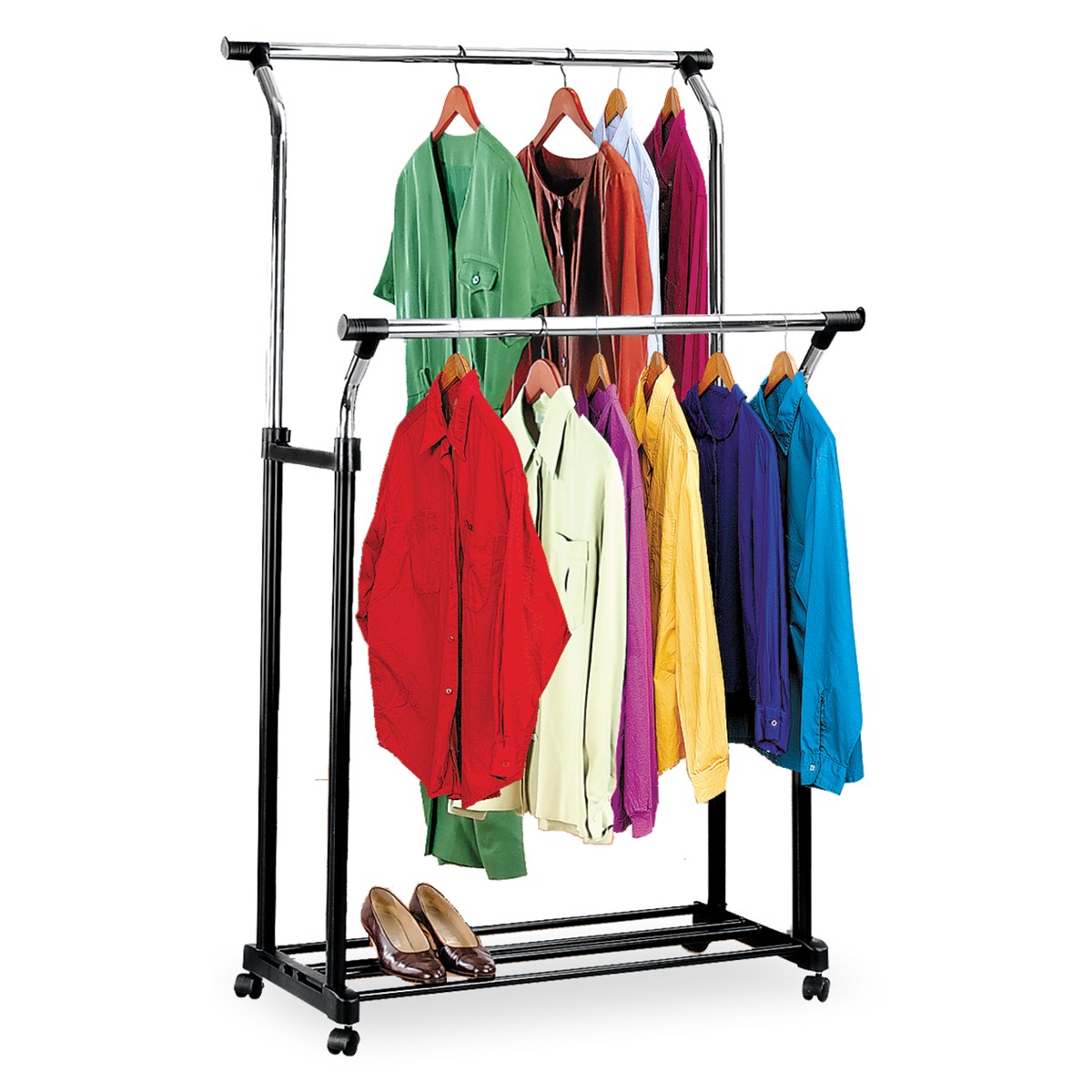 Adjustable Double Rod Garment Rack Collections Etc.