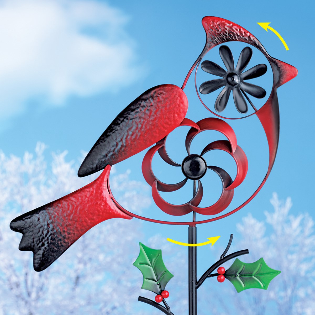 Cardinal Wind Spinner Yard Stake Collections Etc.