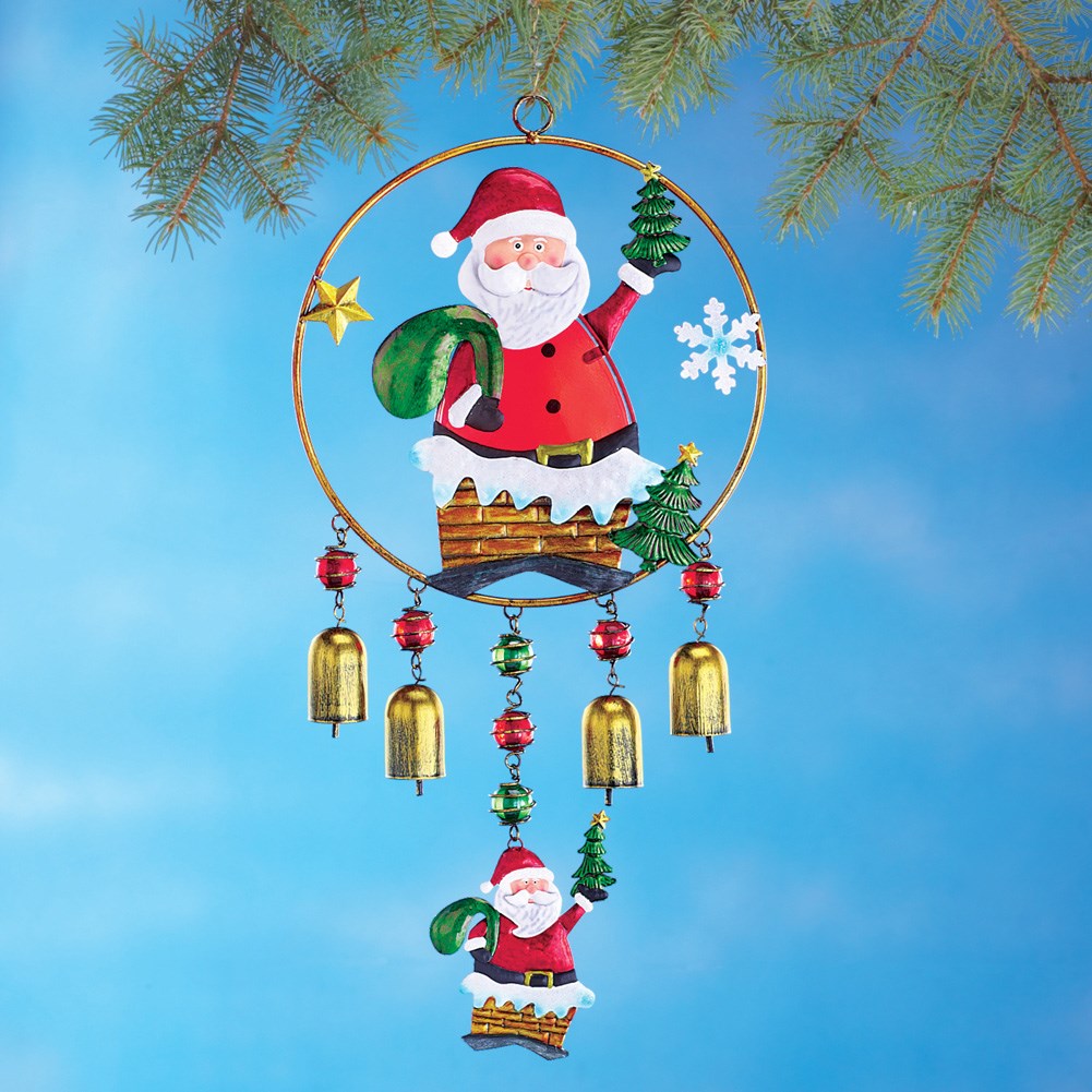 Santa Wind Chime Christmas Decoration Collections Etc.