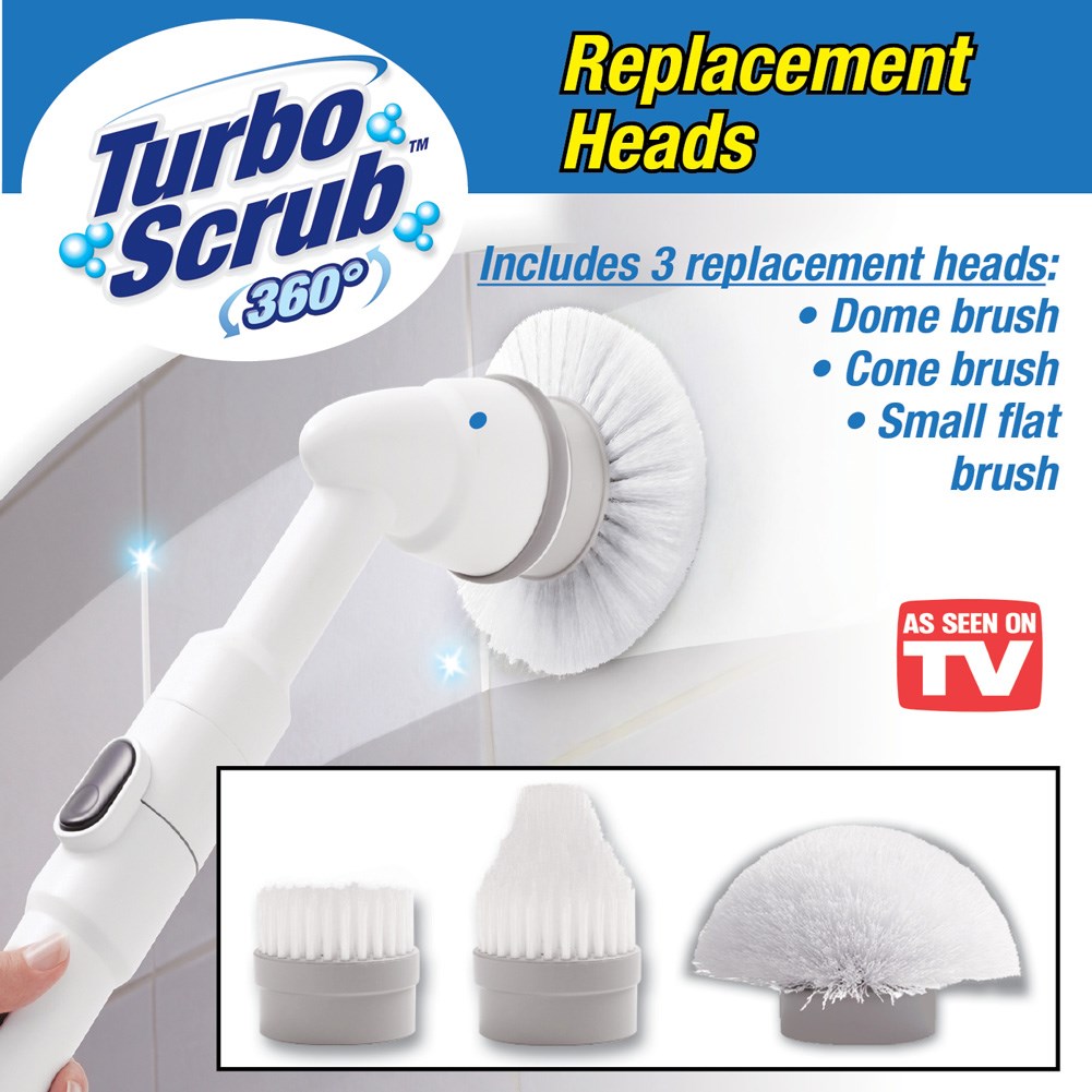 Turbo Scrub Replacement Heads Set of 3 Collections Etc.