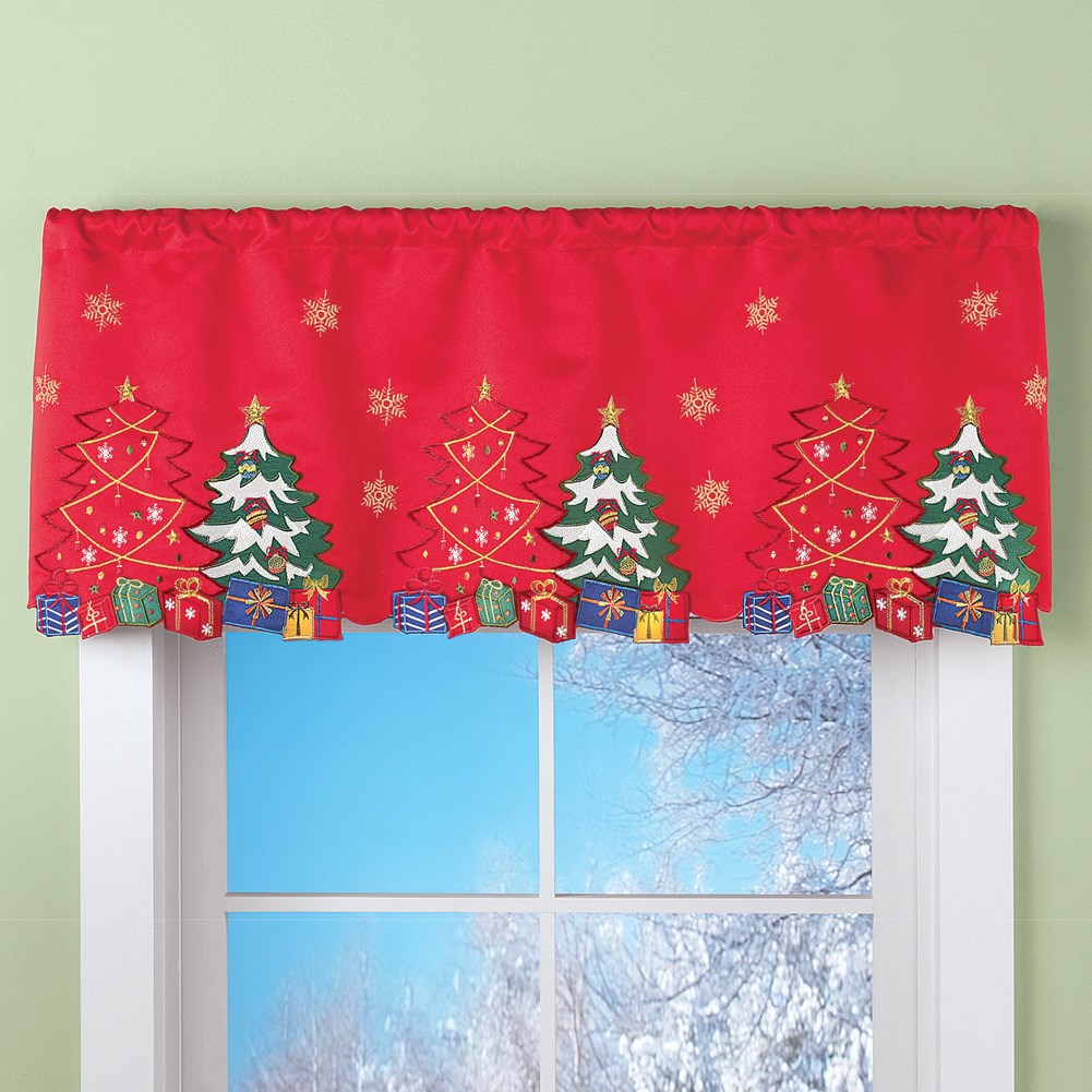 Christmas Tree Valance Curtain Collections Etc.