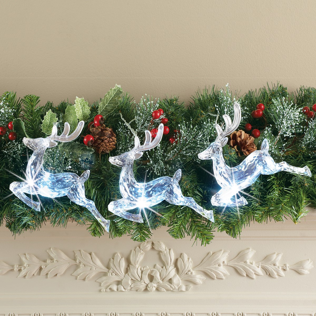 Reindeer Christmas String Lights Collections Etc.