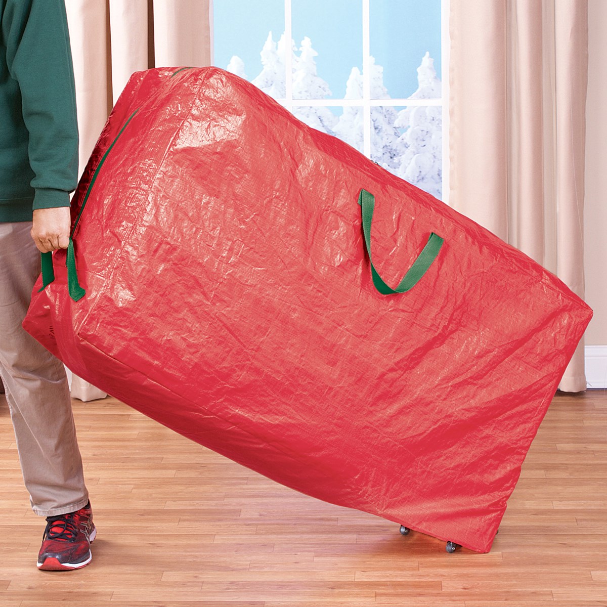 Christmas Tree Storage Bag Tote with Wheels Collections Etc.