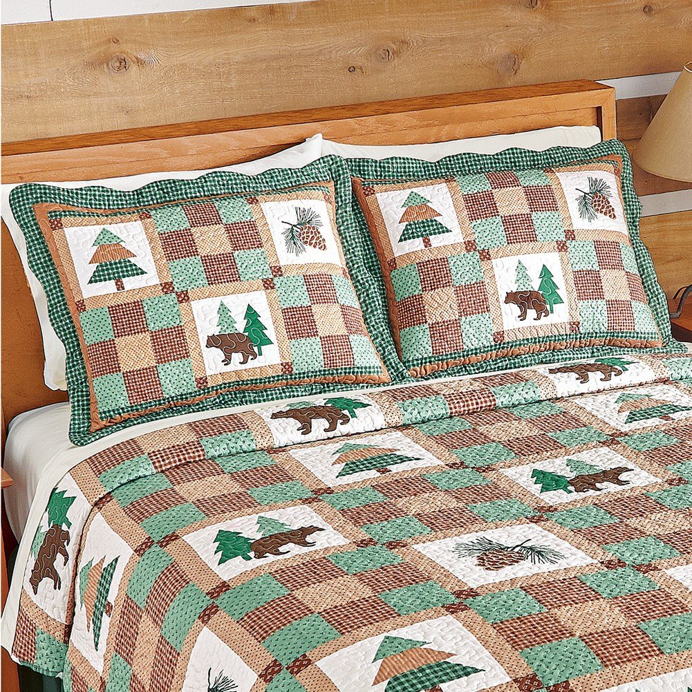 Cabin Lodge Patchwork Pillow Sham Collections Etc.