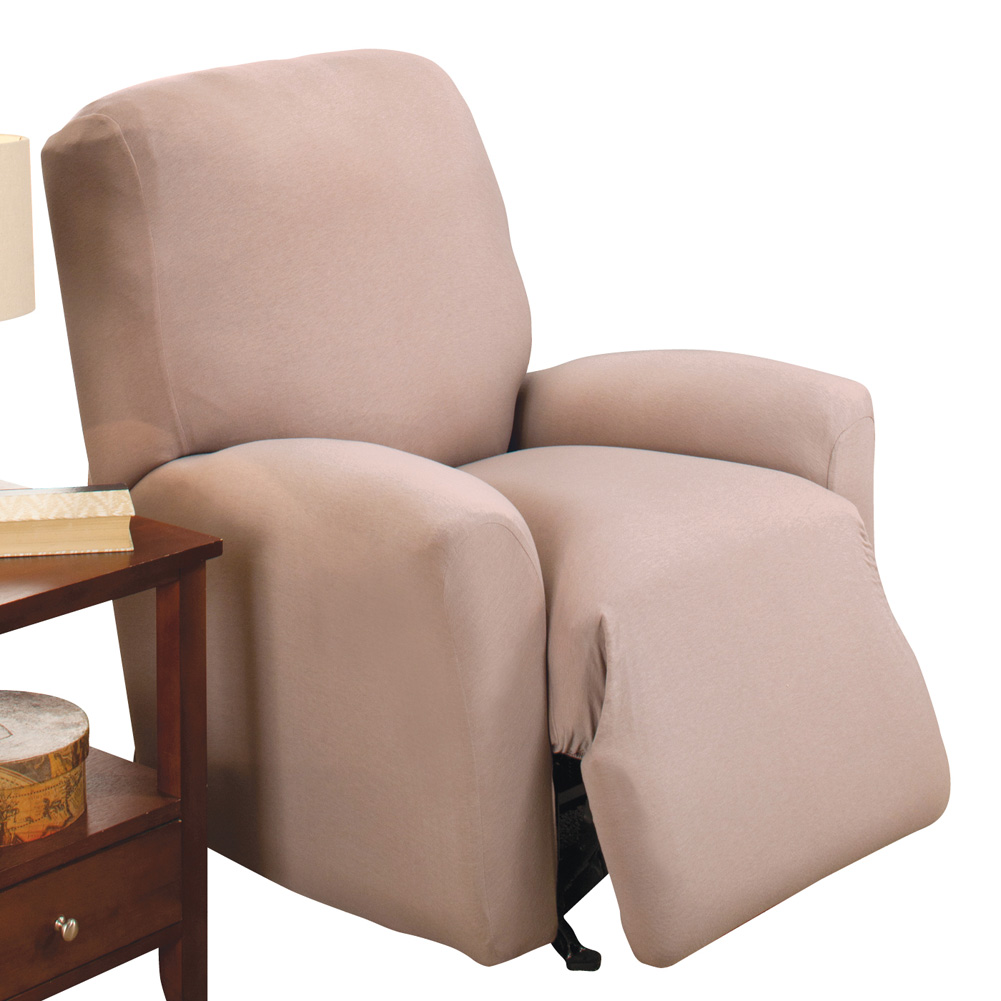 Jersey Stretch Slipcover Furniture Protector, Linen, Recliner