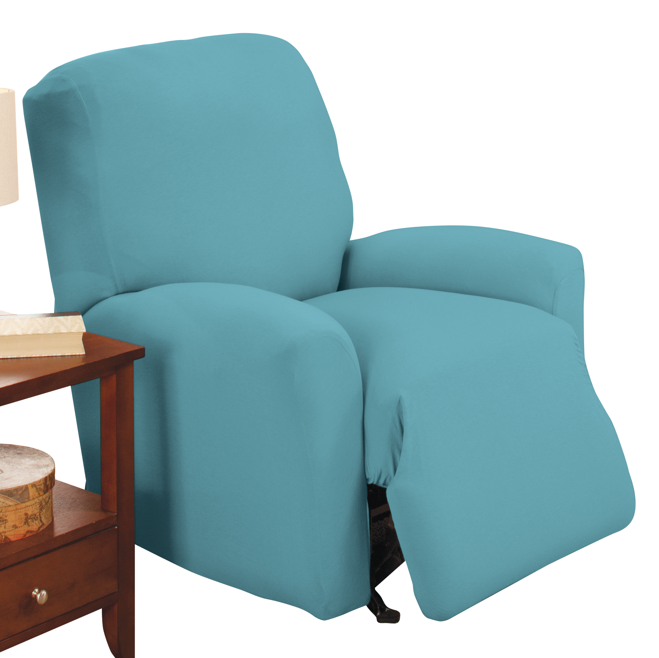Jersey Stretch Slipcover Furniture Protector Turquoise Recliner
