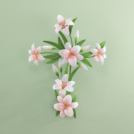 Lily Garden Cross Metal Wall Decor Collections Etc