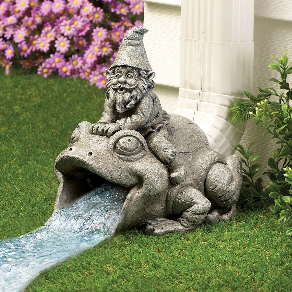 Frog And Gnome Decorative Downspout Extender Collections Etc