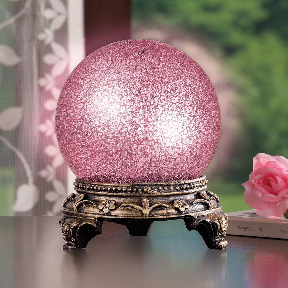 Sparkling Gazing Ball Table Lamp Collections Etc.