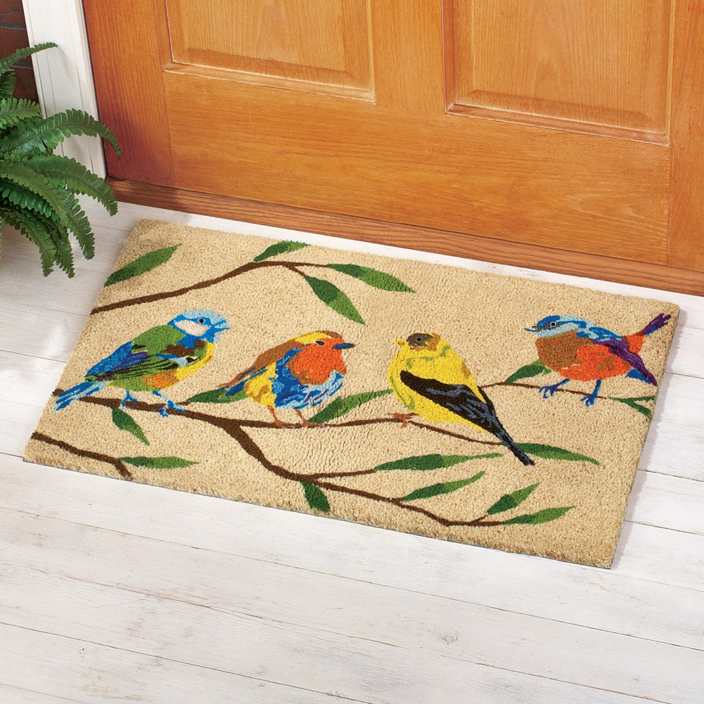 Birds on a Branch Front Door Coco Mat Collections Etc.