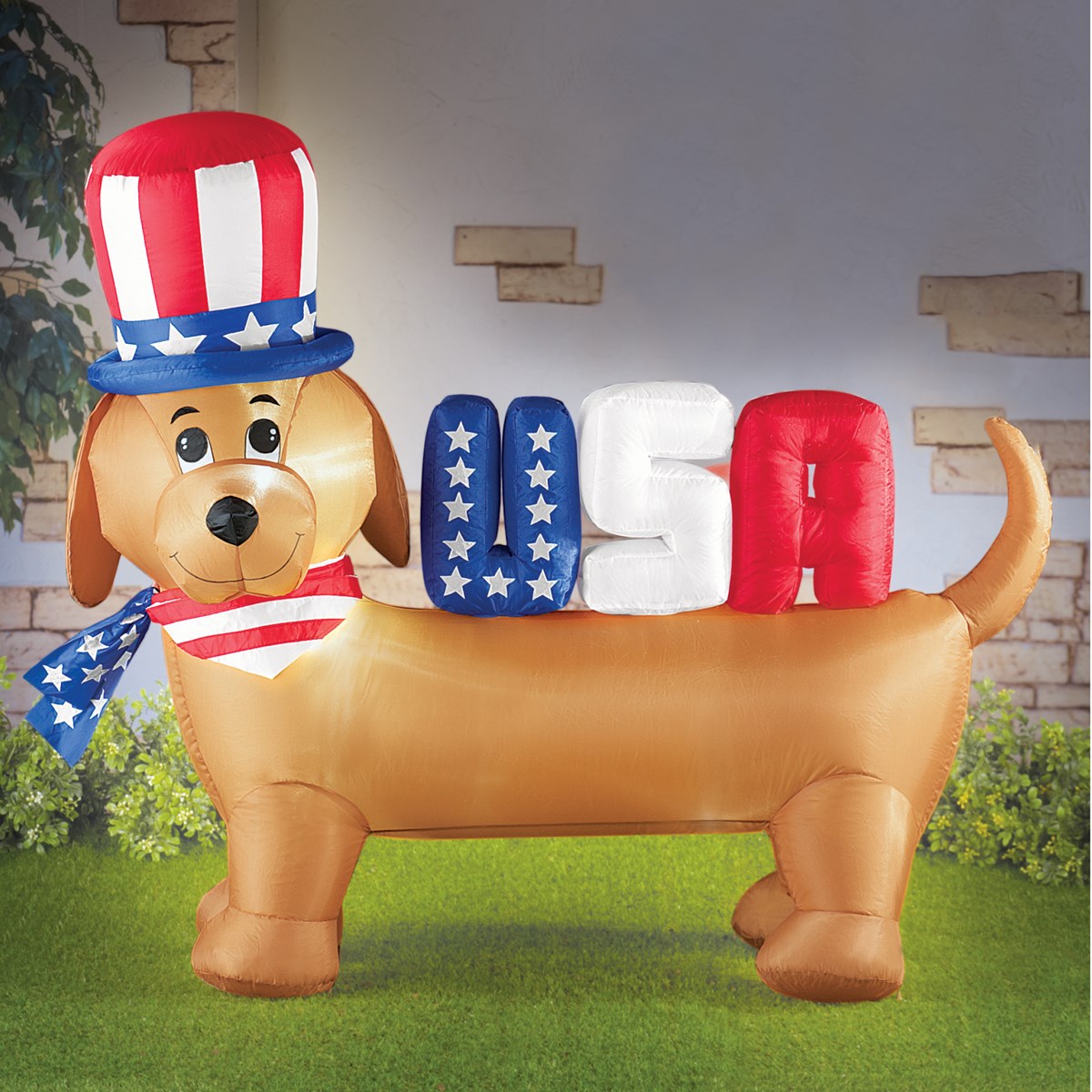 Fourth of July Inflatable Dog Decoration Collections Etc.