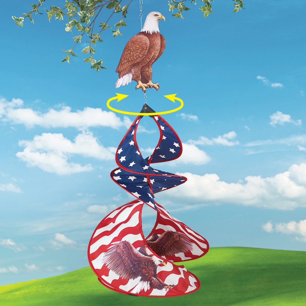 Patriotic Eagle Wind Spinner Decoration Collections Etc.
