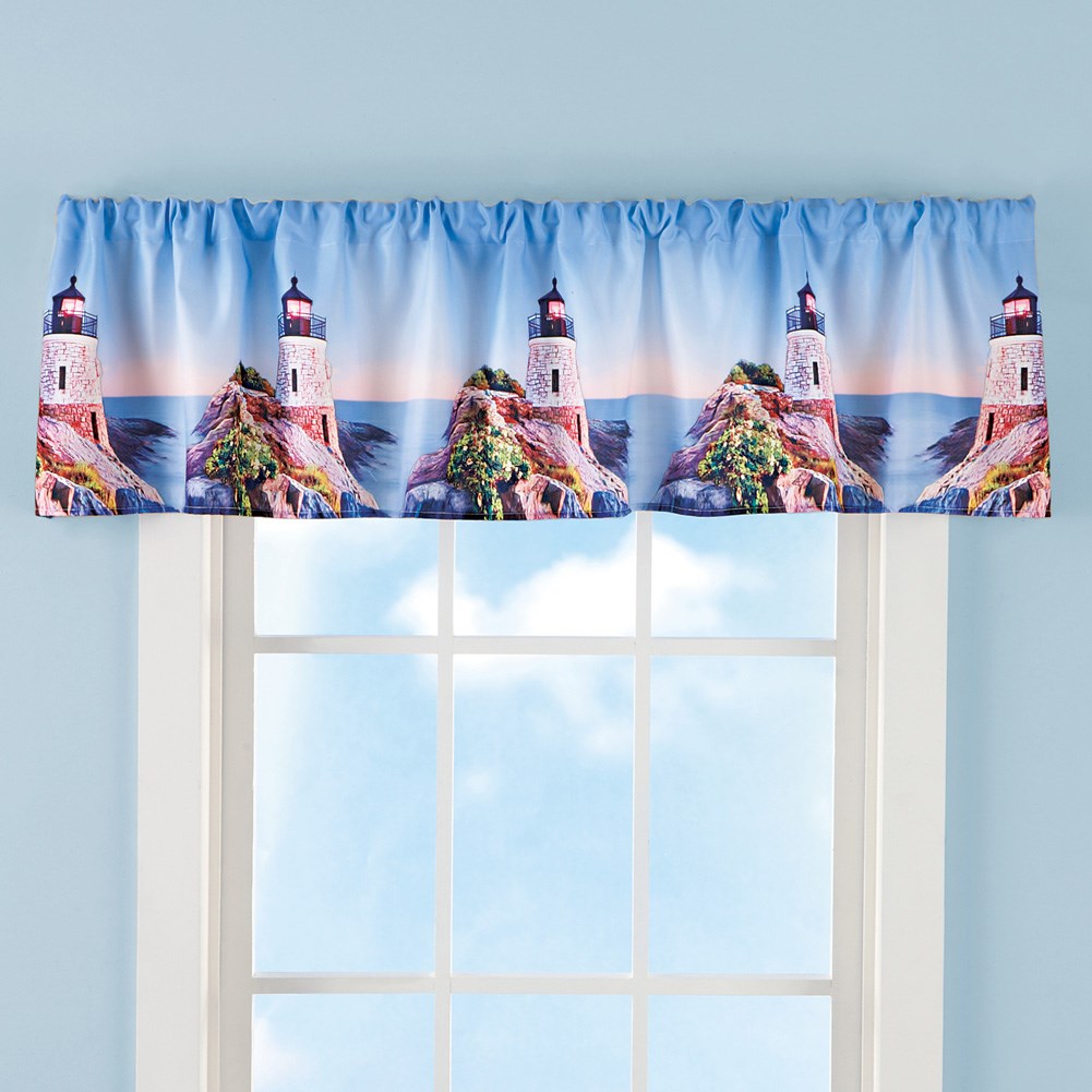Lighthouse Bay Nautical Curtain Valance Collections Etc.