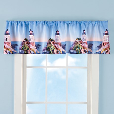 Lighthouse Bay Nautical Curtain Valance Collections Etc