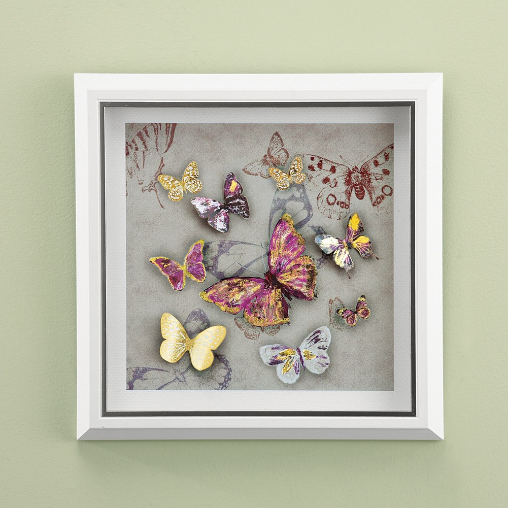 3D Butterfly Framed Wall Art Collections Etc.