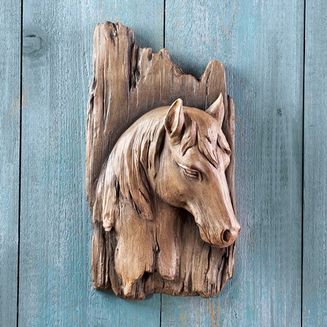 Rustic 3 Dimensional Horse Wall Art