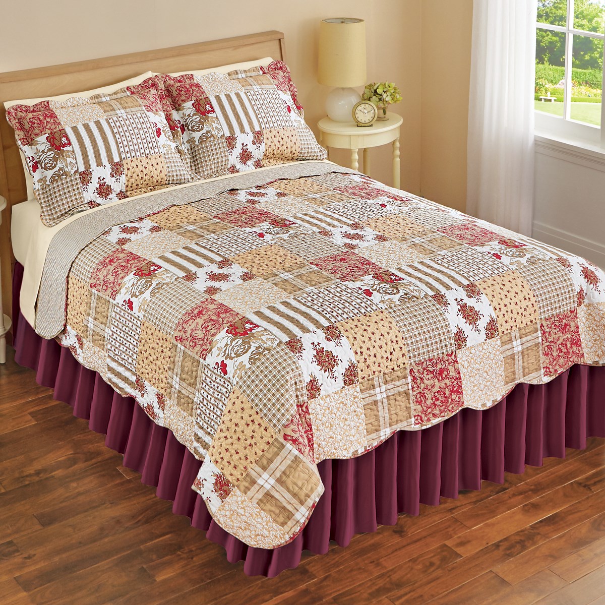 Adalyn Floral Patchwork Quilt Collections Etc.