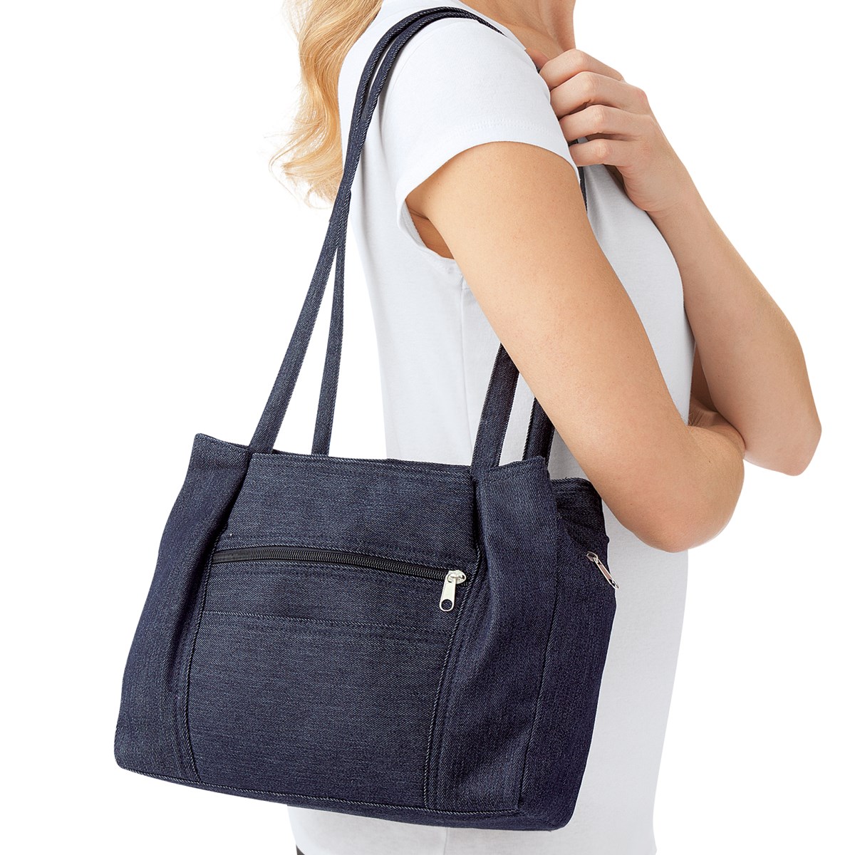 Multi Pocket Denim Shoulder Bag Collections Etc.