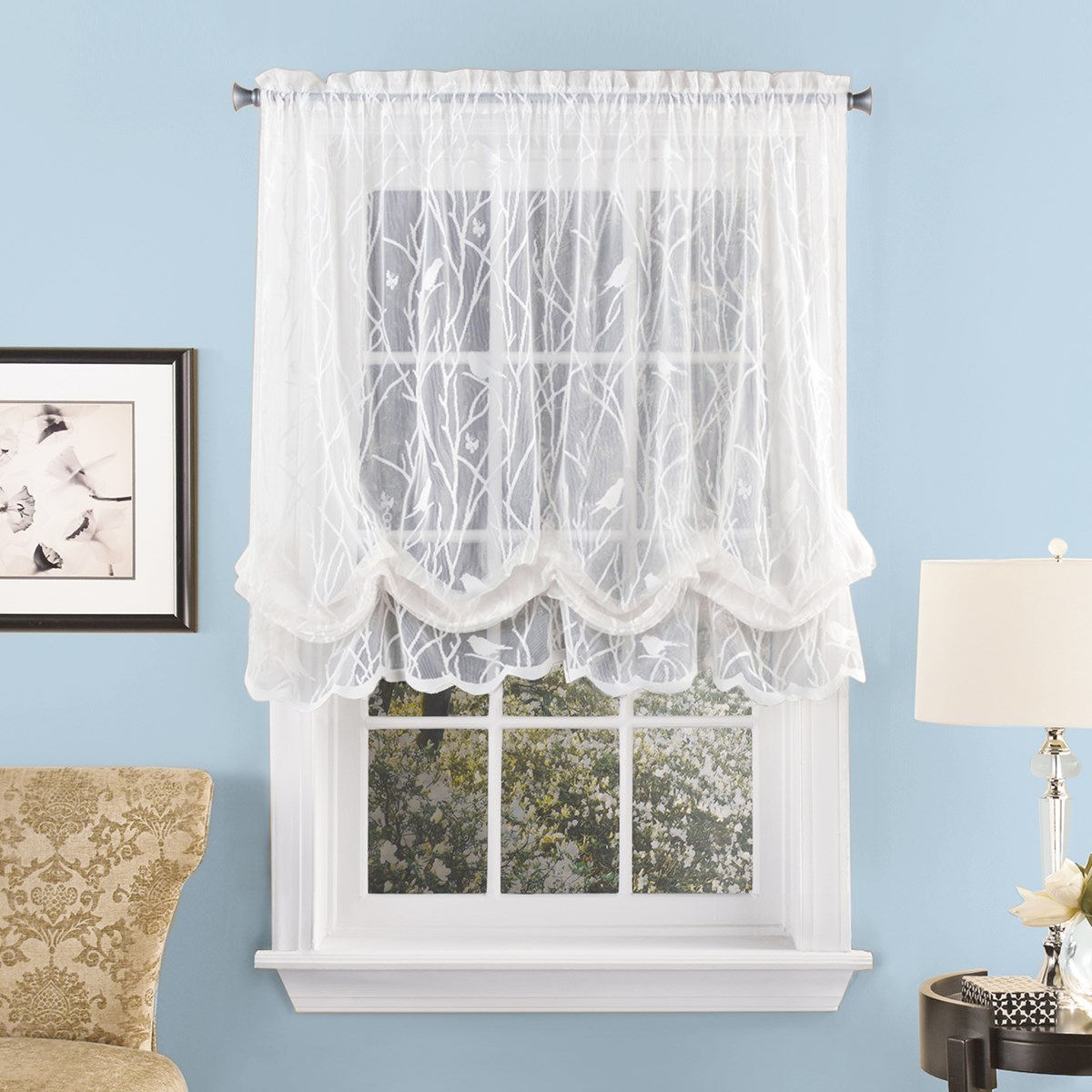 Songbird Lace Balloon Curtain Shade Collections Etc.