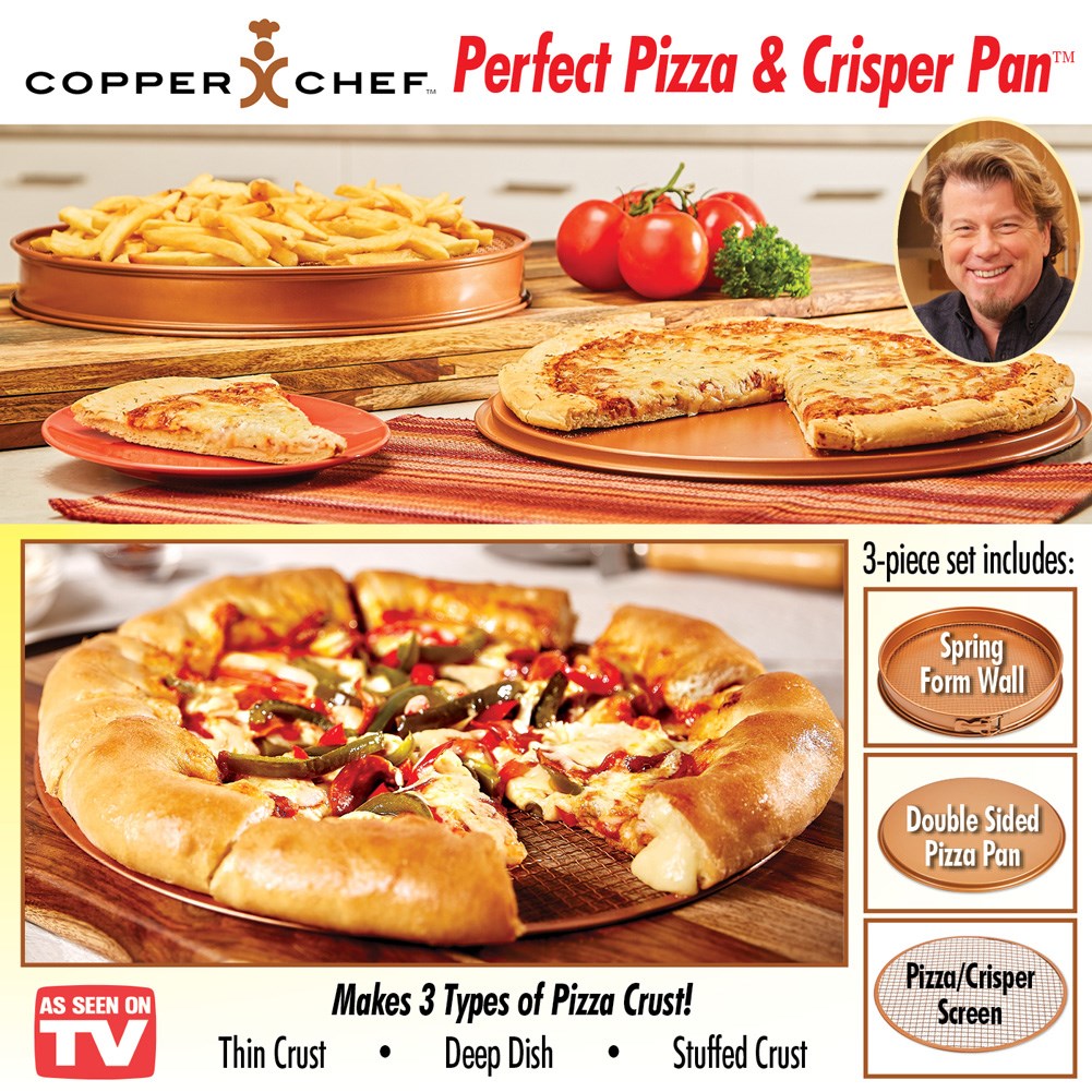 Copper Chef Perfect Pizza & Crisper Pan Collections Etc.