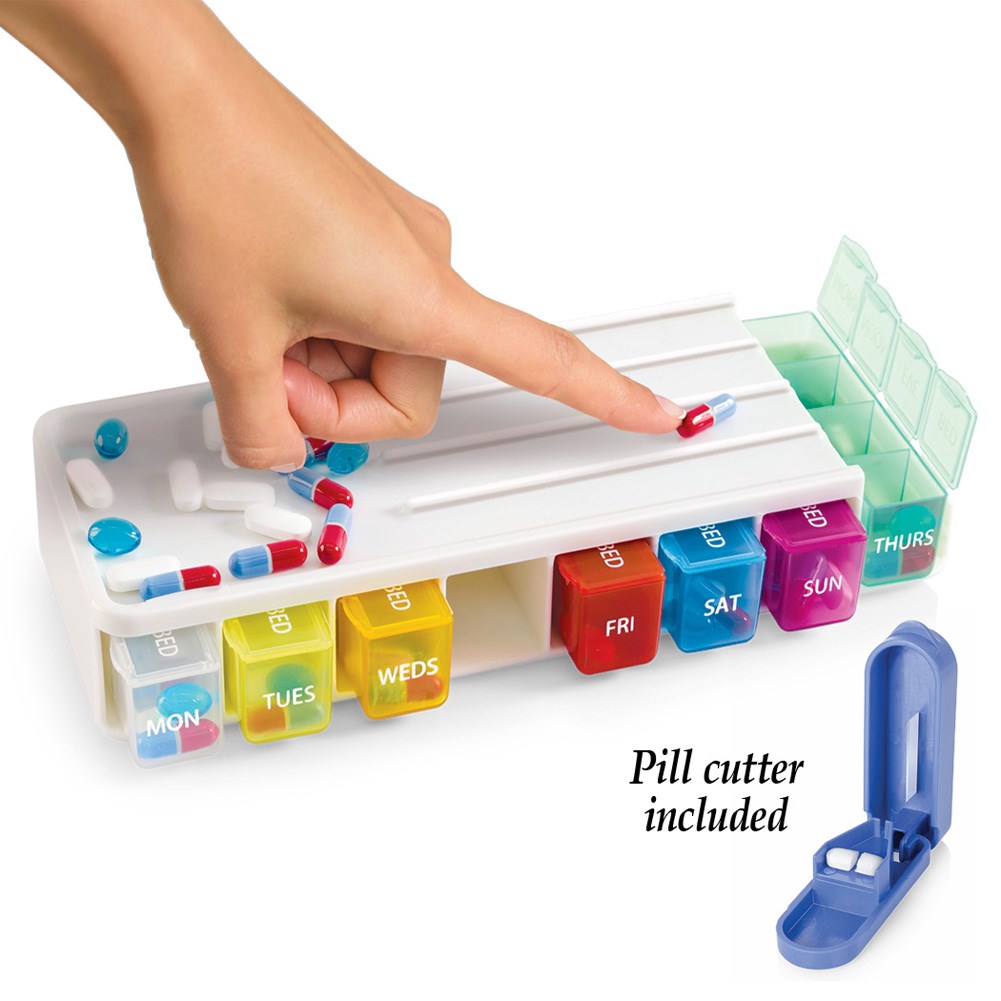Weekly Pill Box Sorter & Organizer | Collections Etc.