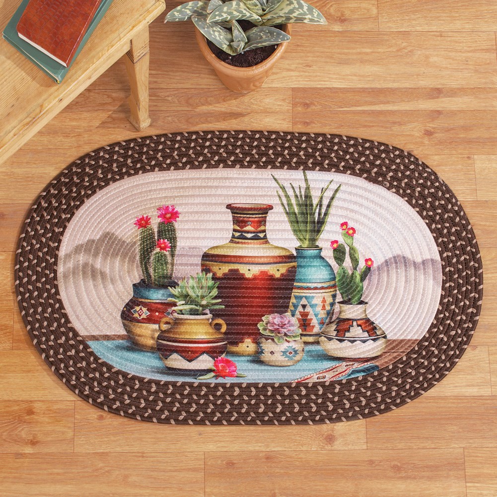 Southwest Kitchen Decor Oval Braided Rug Collections Etc