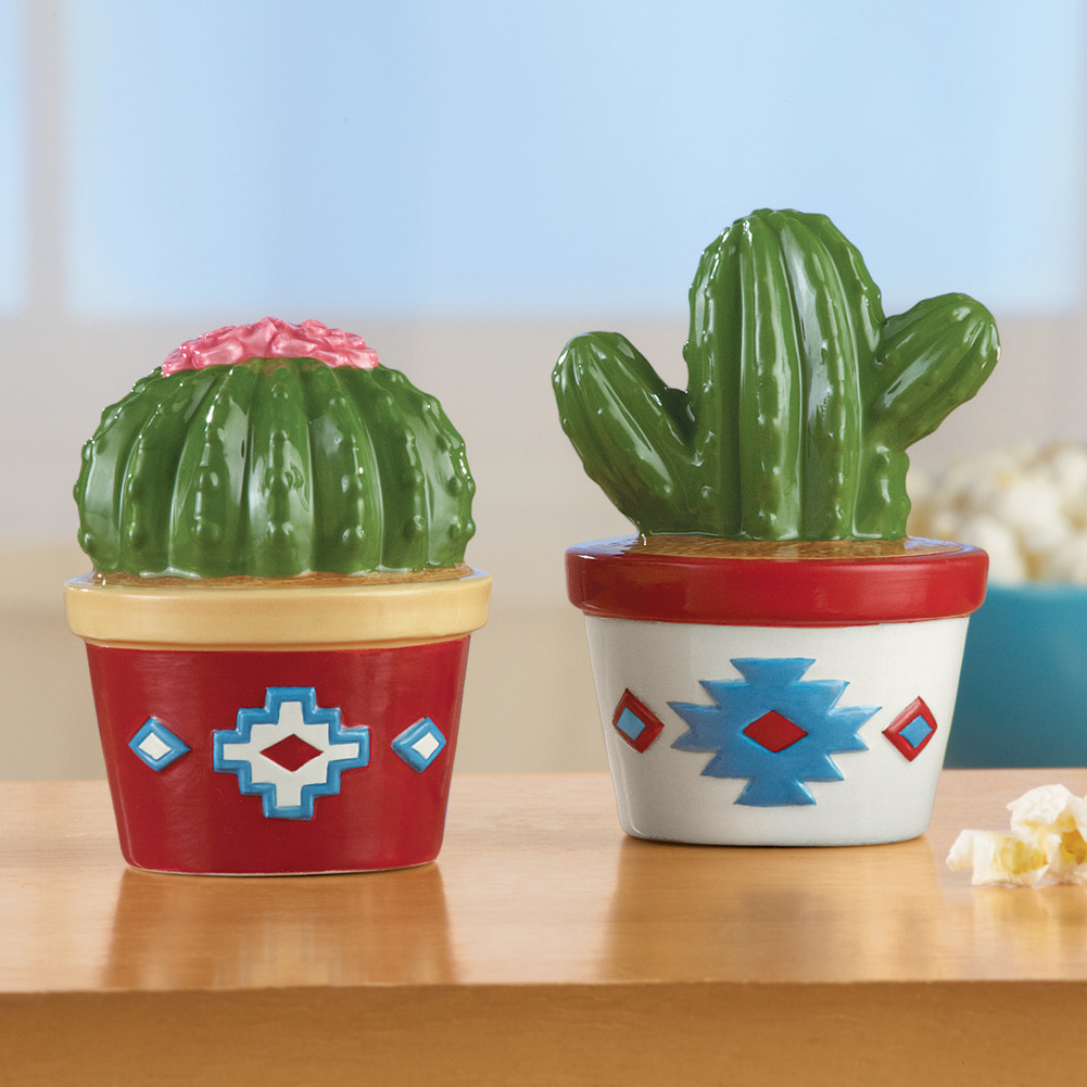 Salt & Pepper Shakers Kitchen & Dining Cactus salt & pepper shaker etna