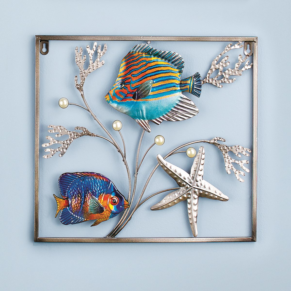 Tropical Fish Metal Wall Art Tropical Decor Metal Wall