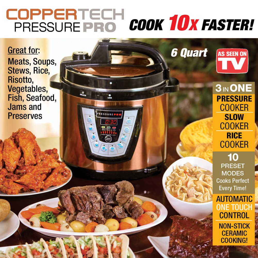 CopperTech Pressure Pro Deluxe Pressure Cooker Collections Etc.