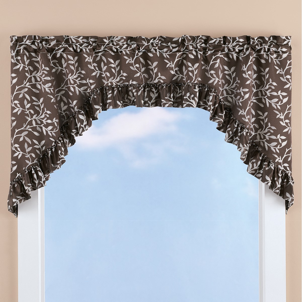 Ruffled Leaf Swag Curtain Valance Collections Etc.