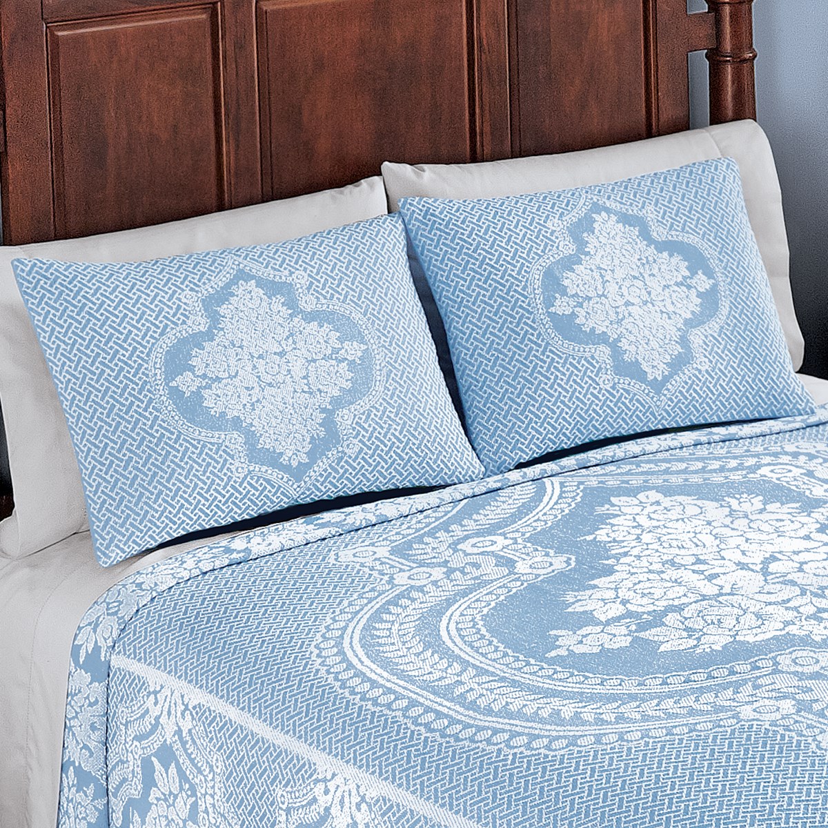 Jules Elegant Jacquard Floral Pillow Sham Collections Etc.