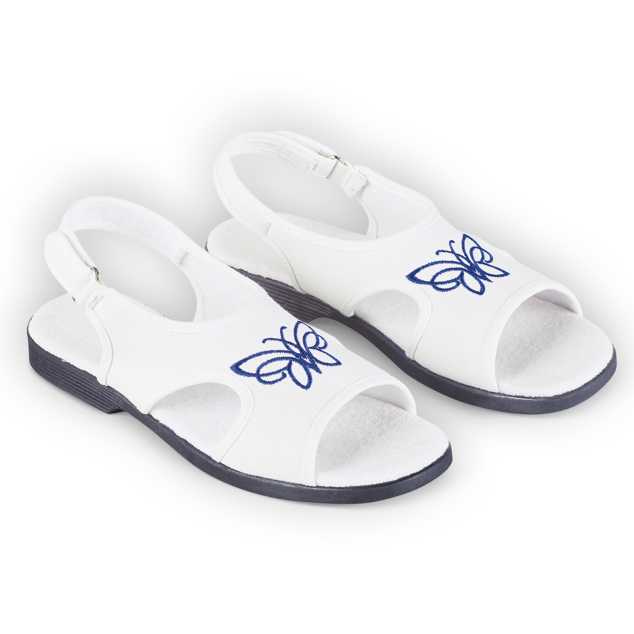 Butterfly Canvas Open Toe Stretch Sandals - Picture 12 of 12